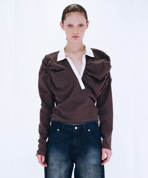 VIAVANDA ヴィアヴァンダ DISTORTION HOODIE パーカー トップス