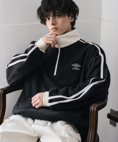 UMBRO 別注コラボオーバーサイズワンポイントロゴ刺繍サイドライン