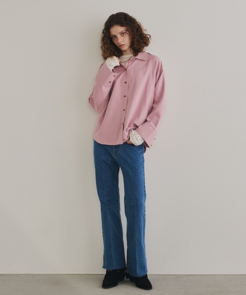 Unitage（ユニテージ）の「キューピットシャツ（シャツ/ブラウス・レディース・ブラウン/ピンク/アイボリー・FREE）」の17枚目の写真