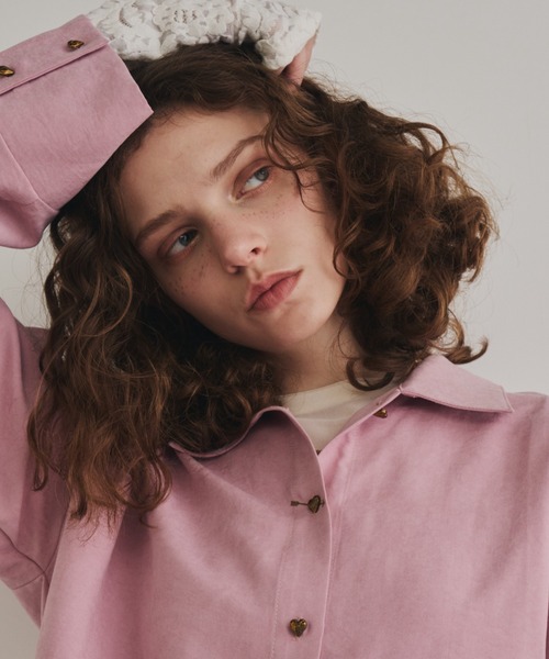 Unitage（ユニテージ）の「キューピットシャツ（シャツ/ブラウス・レディース・ブラウン/ピンク/アイボリー・FREE）」の14枚目の写真