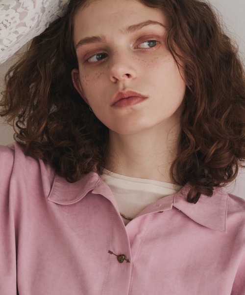 Unitage（ユニテージ）の「キューピットシャツ（シャツ/ブラウス・レディース・ブラウン/ピンク/アイボリー・FREE）」の11枚目の写真