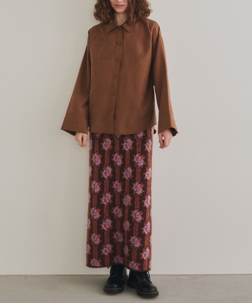 Unitage（ユニテージ）の「キューピットシャツ（シャツ/ブラウス・レディース・ブラウン/ピンク/アイボリー・FREE）」の10枚目の写真