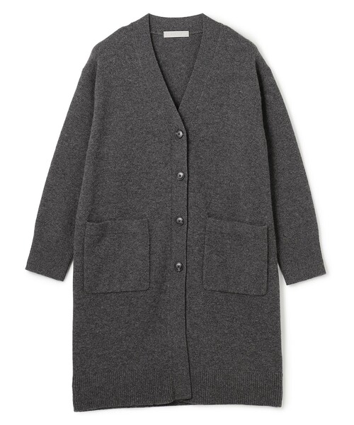 UNFILO(アンフィーロ)の「【WEB限定】カシミヤブレンド ロングカーディガン(カーディガン/ボレロ・レディース・グレー系/ライトグレー系3/ライトグレー系/ベージュ系・MEDIUM/SMALL)」の4枚目の写真
