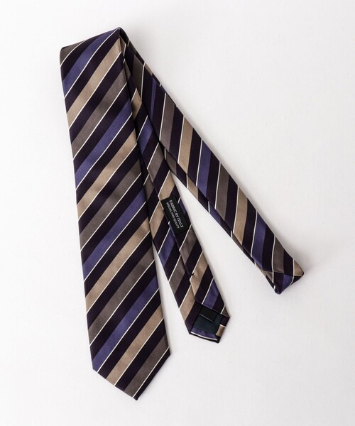 NOLLEY’S（ノーリーズ）の「CANEPA スリーカラーストライプネクタイ 25AWコレクション（ネクタイ・メンズ・ブルー系その他6・FREE）」の3枚目の写真