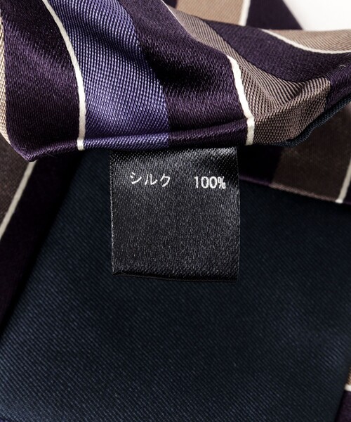 NOLLEY’S（ノーリーズ）の「CANEPA スリーカラーストライプネクタイ 25AWコレクション（ネクタイ・メンズ・ブルー系その他6・FREE）」の6枚目の写真