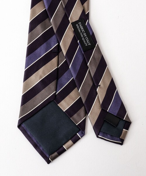 NOLLEY’S（ノーリーズ）の「CANEPA スリーカラーストライプネクタイ 25AWコレクション（ネクタイ・メンズ・ブルー系その他6・FREE）」の8枚目の写真