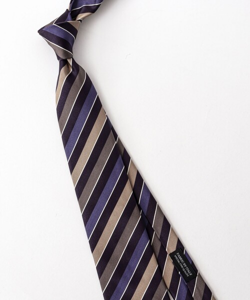 NOLLEY’S（ノーリーズ）の「CANEPA スリーカラーストライプネクタイ 25AWコレクション（ネクタイ・メンズ・ブルー系その他6・FREE）」の10枚目の写真