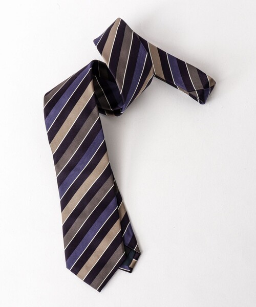 NOLLEY’S（ノーリーズ）の「CANEPA スリーカラーストライプネクタイ 25AWコレクション（ネクタイ・メンズ・ブルー系その他6・FREE）」の13枚目の写真