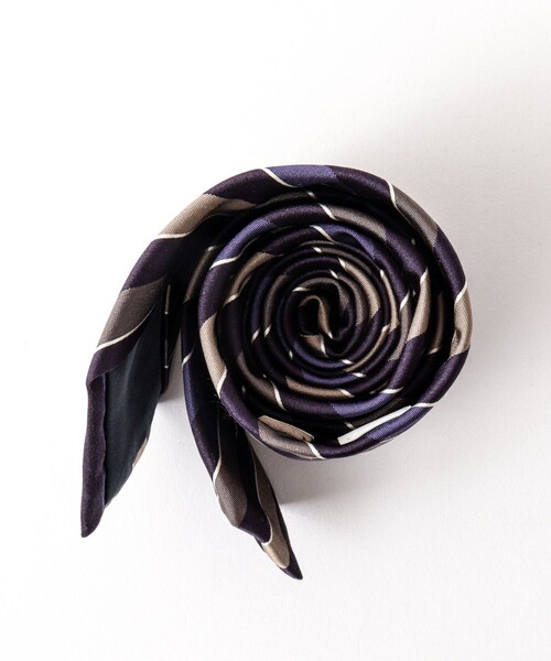 NOLLEY’S（ノーリーズ）の「CANEPA スリーカラーストライプネクタイ 25AWコレクション（ネクタイ・メンズ・ブルー系その他6・FREE）」の15枚目の写真