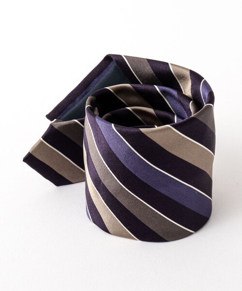 NOLLEY’S（ノーリーズ）の「CANEPA スリーカラーストライプネクタイ 25AWコレクション（ネクタイ・メンズ・ブルー系その他6・FREE）」の16枚目の写真