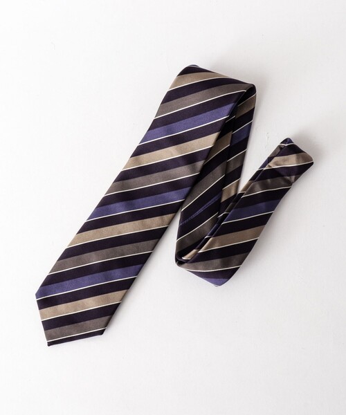 NOLLEY’S（ノーリーズ）の「CANEPA スリーカラーストライプネクタイ 25AWコレクション（ネクタイ・メンズ・ブルー系その他6・FREE）」の18枚目の写真