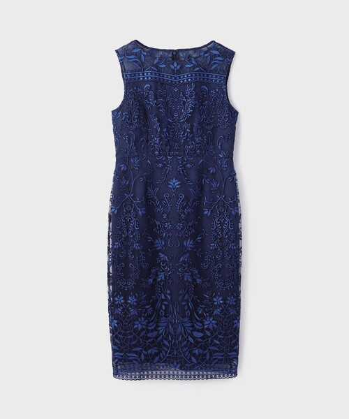 Diagram（ダイアグラム）の「コ－ド刺繍タイトドレス（ドレス・レディース・ブルー/ピンク/ベージュ・36/38）」の3枚目の写真