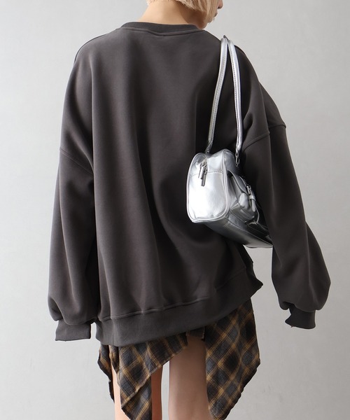 SpRay(スプレイ)の「ネコカレッジスウェット(スウェット・レディース・オートミール/グレー/チャコールグレー/ブラック・FREE)」の15枚目の写真