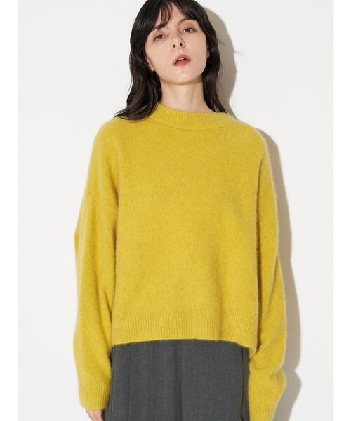 フォックスウールアシンメトリーニット（ニット/セーター）｜ELENDEEK