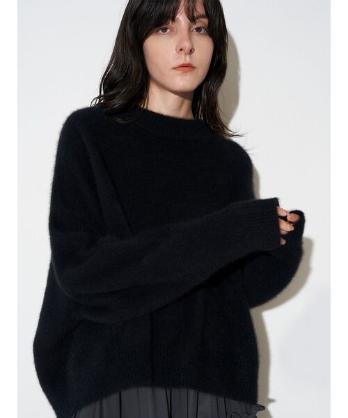 セール】フォックスウールアシンメトリーニット（ニット/セーター