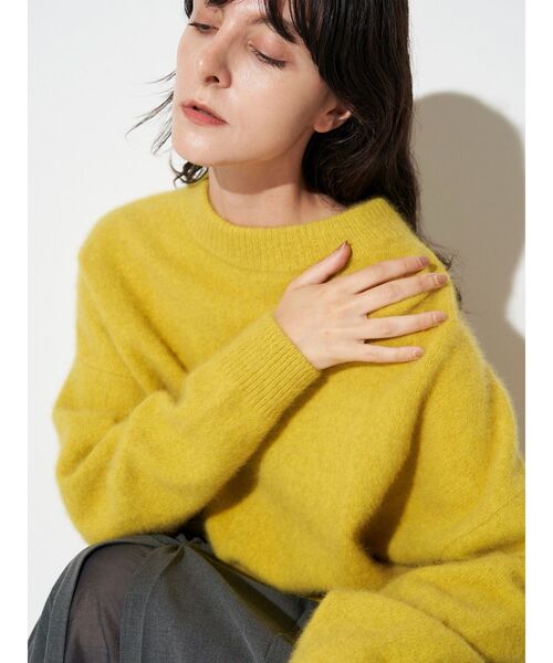 セール】フォックスウールアシンメトリーニット（ニット/セーター