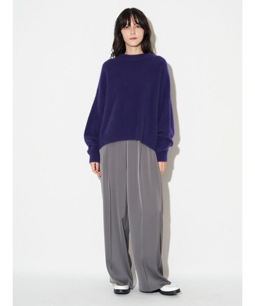 セール】フォックスウールアシンメトリーニット（ニット/セーター