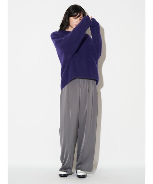 フォックスウールアシンメトリーニット（ニット/セーター）｜ELENDEEK