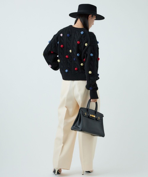 Chaos（カオス）の「Chaos(カオス)/ポップコーンニット（ニット/セーター・レディース・ブラック・FREE）」の5枚目の写真