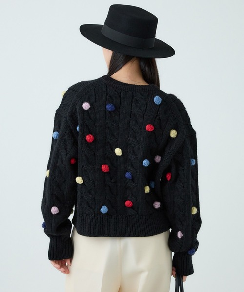 Chaos（カオス）の「Chaos(カオス)/ポップコーンニット（ニット/セーター・レディース・ブラック・FREE）」の10枚目の写真