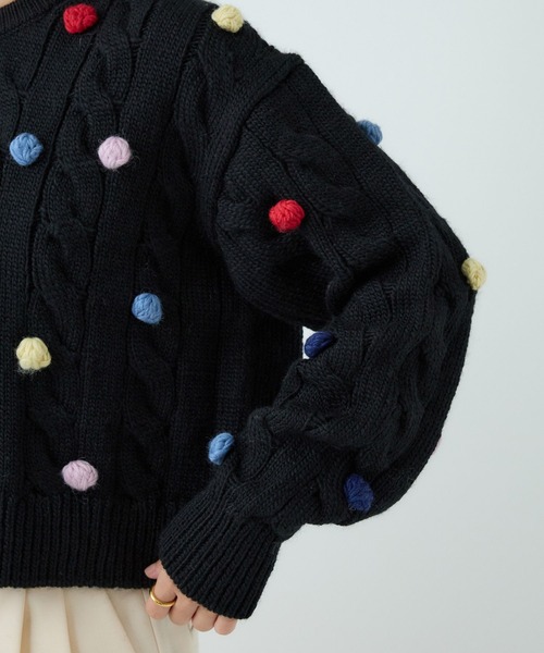 Chaos（カオス）の「Chaos(カオス)/ポップコーンニット（ニット/セーター・レディース・ブラック・FREE）」の17枚目の写真