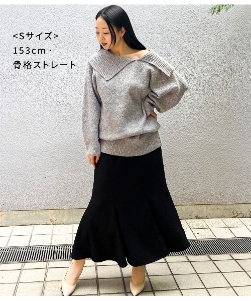 PEACH JOHN(ピーチジョン)の「ツイードマーメイドスカート(スカート・レディース・ブラック/グレー・SMALL/MEDIUM)」の20枚目の写真