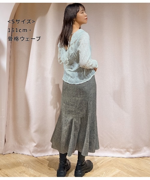 PEACH JOHN(ピーチジョン)の「ツイードマーメイドスカート(スカート・レディース・ブラック/グレー・SMALL/MEDIUM)」の22枚目の写真