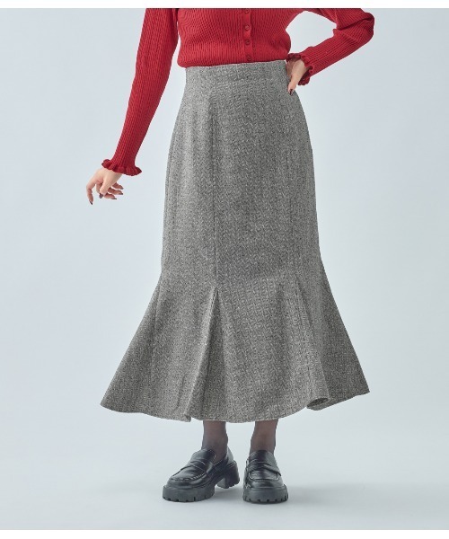 PEACH JOHN（ピーチジョン）の「ツイードマーメイドスカート（スカート・レディース・ブラック/グレー・SMALL/MEDIUM）」の12枚目の写真