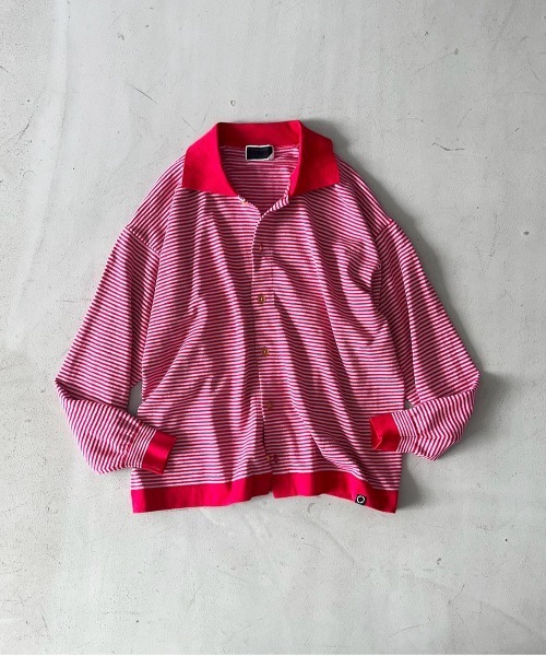 PHINGERIN（フィンガリン）の「PHINGERIN Stripe knit shirt（シャツ/ブラウス・メンズ・ブルー/レッド・LARGE）」の5枚目の写真