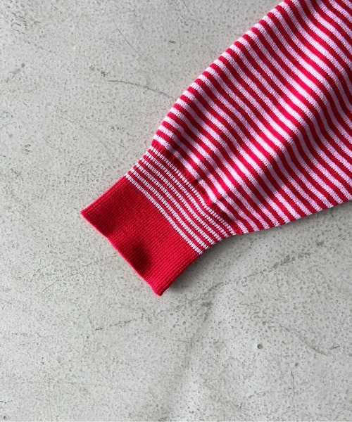 PHINGERIN（フィンガリン）の「PHINGERIN Stripe knit shirt（シャツ/ブラウス・メンズ・ブルー/レッド・LARGE）」の4枚目の写真