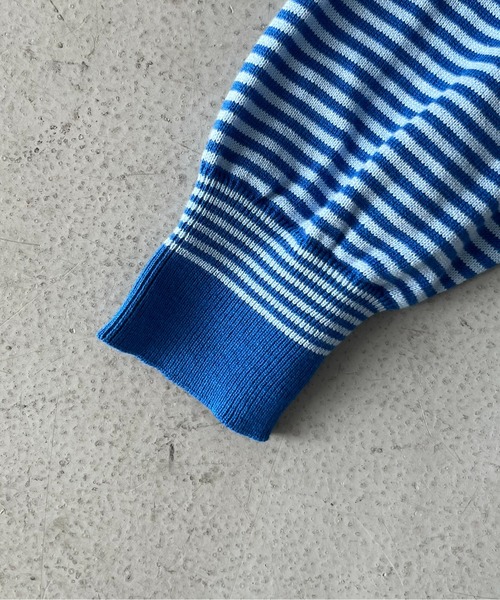 PHINGERIN（フィンガリン）の「PHINGERIN Stripe knit shirt（シャツ/ブラウス・メンズ・ブルー/レッド・LARGE）」の9枚目の写真