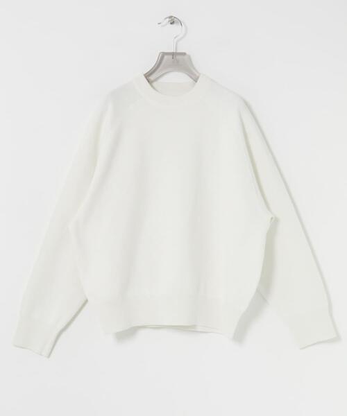 URBAN RESEARCH（アーバンリサーチ）の「コットンカシミヤスウェットニット（ニット/セーター・レディース・ブラック/オフホワイト/グレー・FREE）」の22枚目の写真