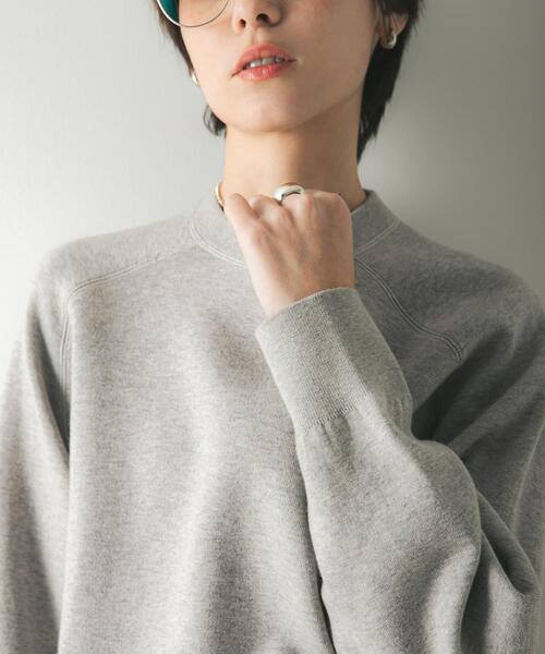 URBAN RESEARCH（アーバンリサーチ）の「コットンカシミヤスウェットニット（ニット/セーター・レディース・ブラック/オフホワイト/グレー・FREE）」の20枚目の写真