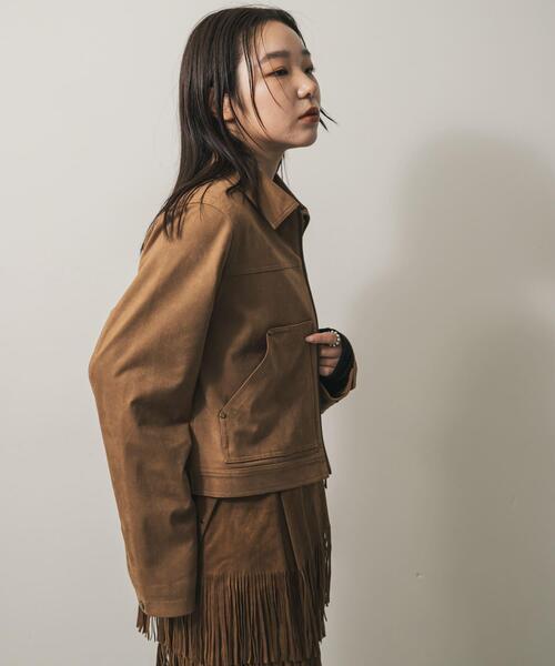 SENSE OF PLACE by URBAN RESEARCH（センスオブプレイスバイアーバンリサーチ）の「FLショートジャケット（その他アウター・レディース・ブラック/ブラウン/キャメル・ONE）」の5枚目の写真