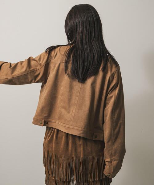 SENSE OF PLACE by URBAN RESEARCH（センスオブプレイスバイアーバンリサーチ）の「FLショートジャケット（その他アウター・レディース・ブラック/ブラウン/キャメル・ONE）」の6枚目の写真