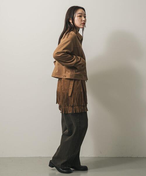 SENSE OF PLACE by URBAN RESEARCH（センスオブプレイスバイアーバンリサーチ）の「FLショートジャケット（その他アウター・レディース・ブラック/ブラウン/キャメル・ONE）」の8枚目の写真