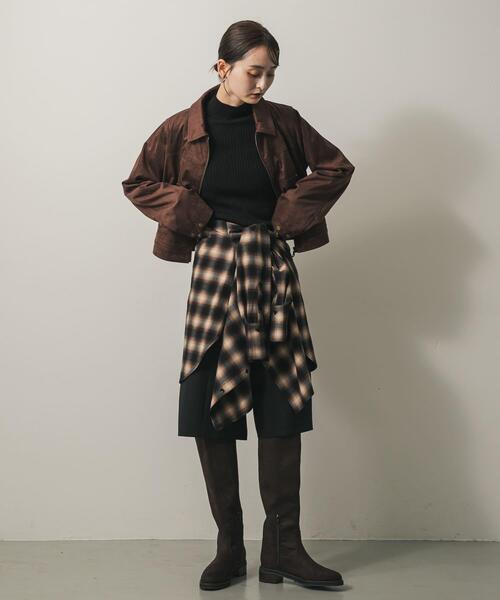 SENSE OF PLACE by URBAN RESEARCH（センスオブプレイスバイアーバンリサーチ）の「FLショートジャケット（その他アウター・レディース・ブラック/ブラウン/キャメル・ONE）」の14枚目の写真