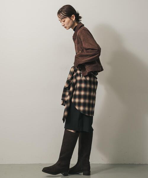 SENSE OF PLACE by URBAN RESEARCH（センスオブプレイスバイアーバンリサーチ）の「FLショートジャケット（その他アウター・レディース・ブラック/ブラウン/キャメル・ONE）」の15枚目の写真