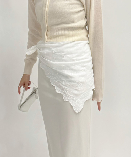 EDIT. FOR LULU（エディットフォールル）の「《追加》petite LULU スカーフ（バンダナ/スカーフ・レディース・ホワイト・FREE）」の11枚目の写真