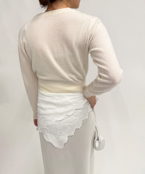 EDIT. FOR LULU（エディットフォールル）の「《追加》petite LULU スカーフ（バンダナ/スカーフ・レディース・ホワイト・FREE）」の8枚目の写真