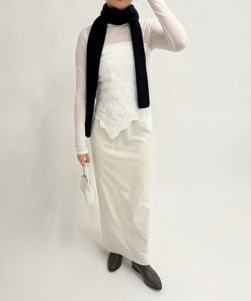 EDIT. FOR LULU（エディットフォールル）の「《追加》petite LULU スカーフ（バンダナ/スカーフ・レディース・ホワイト・FREE）」の6枚目の写真