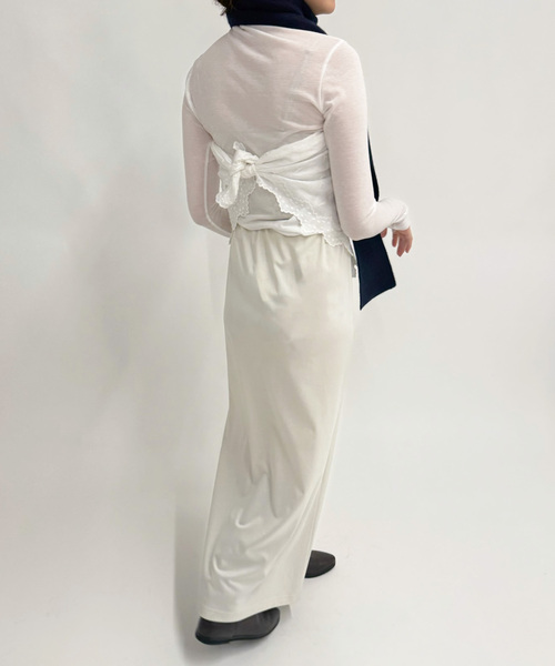 EDIT. FOR LULU（エディットフォールル）の「《追加》petite LULU スカーフ（バンダナ/スカーフ・レディース・ホワイト・FREE）」の4枚目の写真