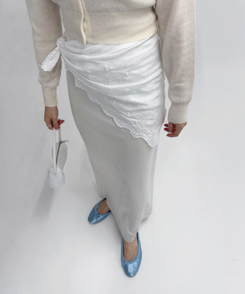 EDIT. FOR LULU（エディットフォールル）の「《追加》petite LULU スカーフ（バンダナ/スカーフ・レディース・ホワイト・FREE）」の5枚目の写真