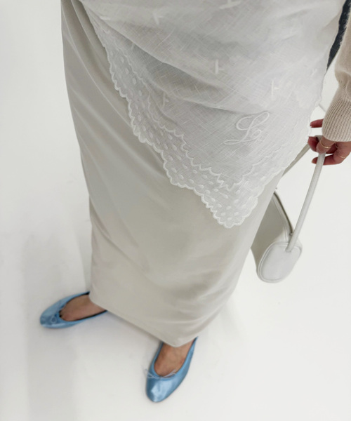 EDIT. FOR LULU（エディットフォールル）の「《追加》petite LULU スカーフ（バンダナ/スカーフ・レディース・ホワイト・FREE）」の3枚目の写真