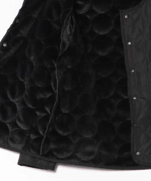 セール】裏ボアで暖かい！【THE FOX】ノーカラー裏ボアキルティング