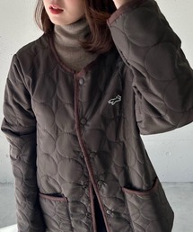 PENNEYS（ぺニーズ）の「裏ボアで暖かい！【THE FOX】ノーカラー裏ボアキルティングコート ジャケット（ダウンジャケット/コート）」