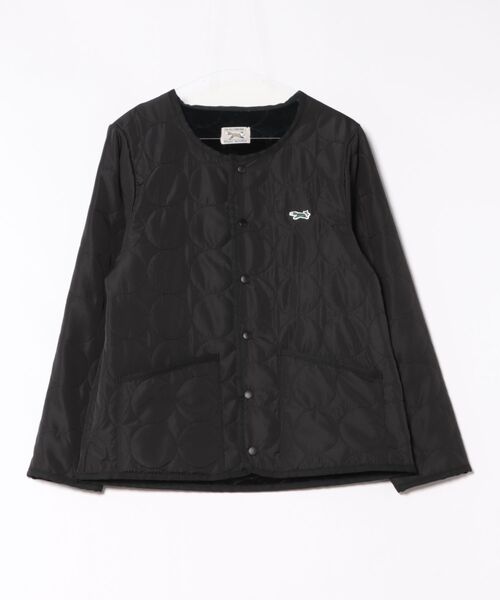 PENNEYS（ぺニーズ）の「裏ボアで暖かい！【THE FOX】ノーカラー裏ボアキルティングコート ジャケット（ダウンジャケット/コート・レディース・ブラック/ブラウン・L/M/S）」の6枚目の写真