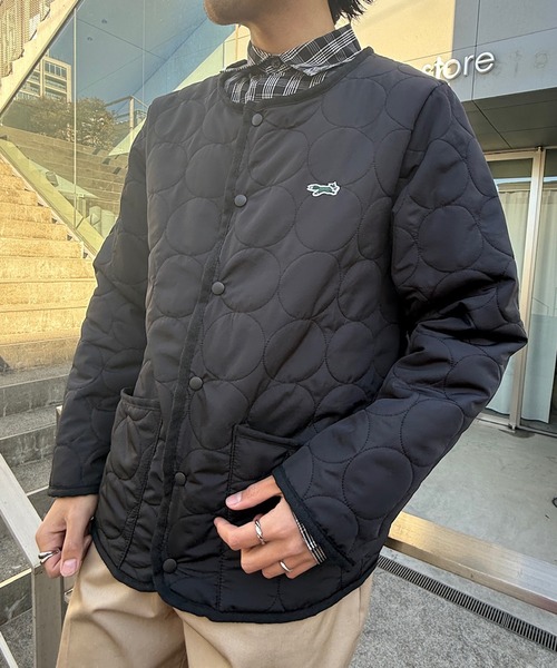 PENNEYS（ぺニーズ）の「裏ボアで暖かい！【THE FOX】ノーカラー裏ボアキルティングコート ジャケット（ダウンジャケット/コート・レディース・ブラック/ブラウン・L/M/S）」の17枚目の写真