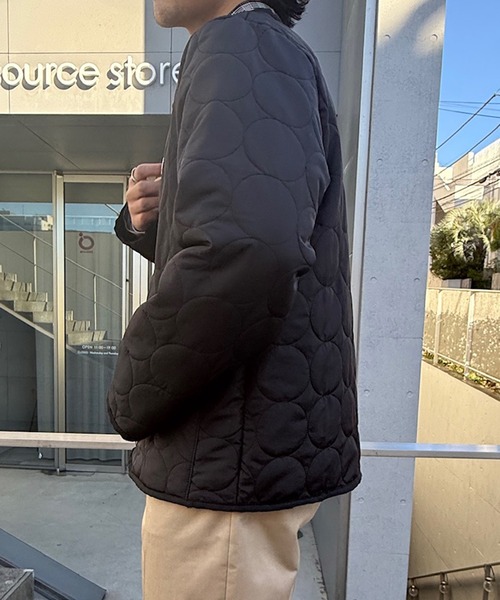 PENNEYS（ぺニーズ）の「裏ボアで暖かい！【THE FOX】ノーカラー裏ボアキルティングコート ジャケット（ダウンジャケット/コート・レディース・ブラック/ブラウン・L/M/S）」の18枚目の写真