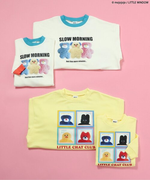 BREEZE（ブリーズ）の「【リンク】mojojojo転写トレーナー(大人サイズ)（スウェット・レディース・オフホワイト/イエロー・MEDIUM）」の4枚目の写真